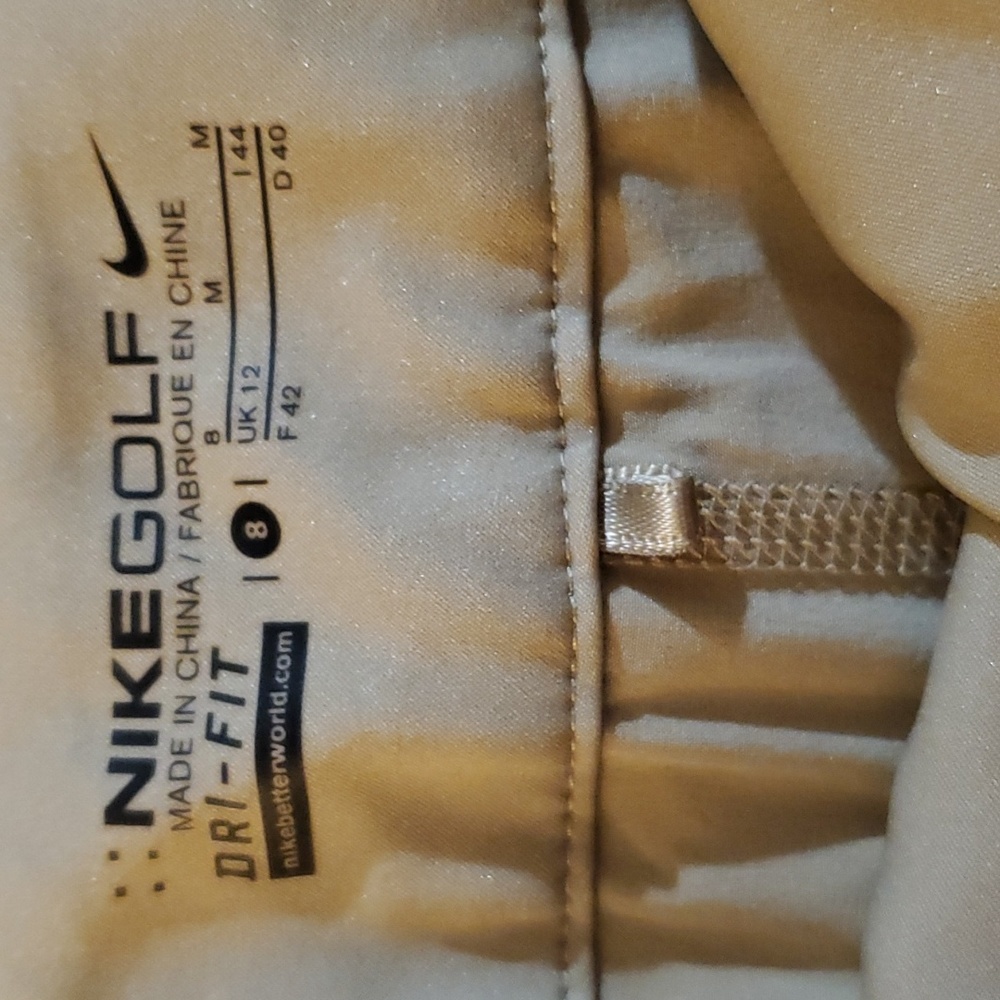 Nike Golf Dry-Fit Athletic Skirt / Shorts Khaki Tan Size 8 - Picture 8 of 8